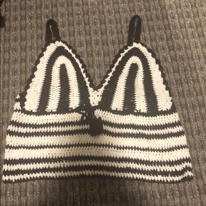 Crochet crop top (or beach cover up)